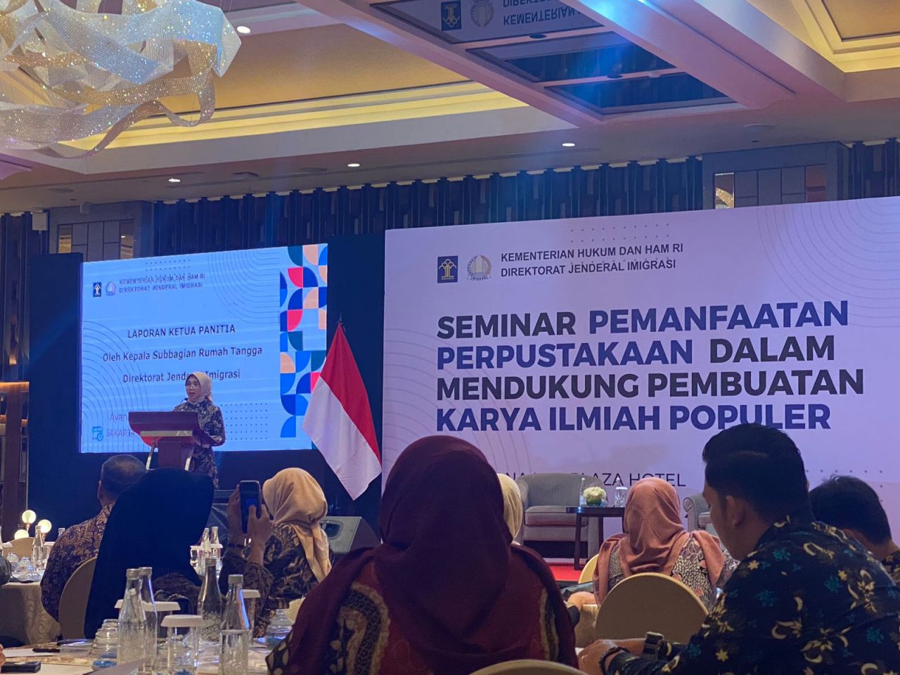 Tingkatkan Manfaat Perpustakaan, Imigrasi Baubau Hadiri Seminar Direktorat Jendral Imigrasi