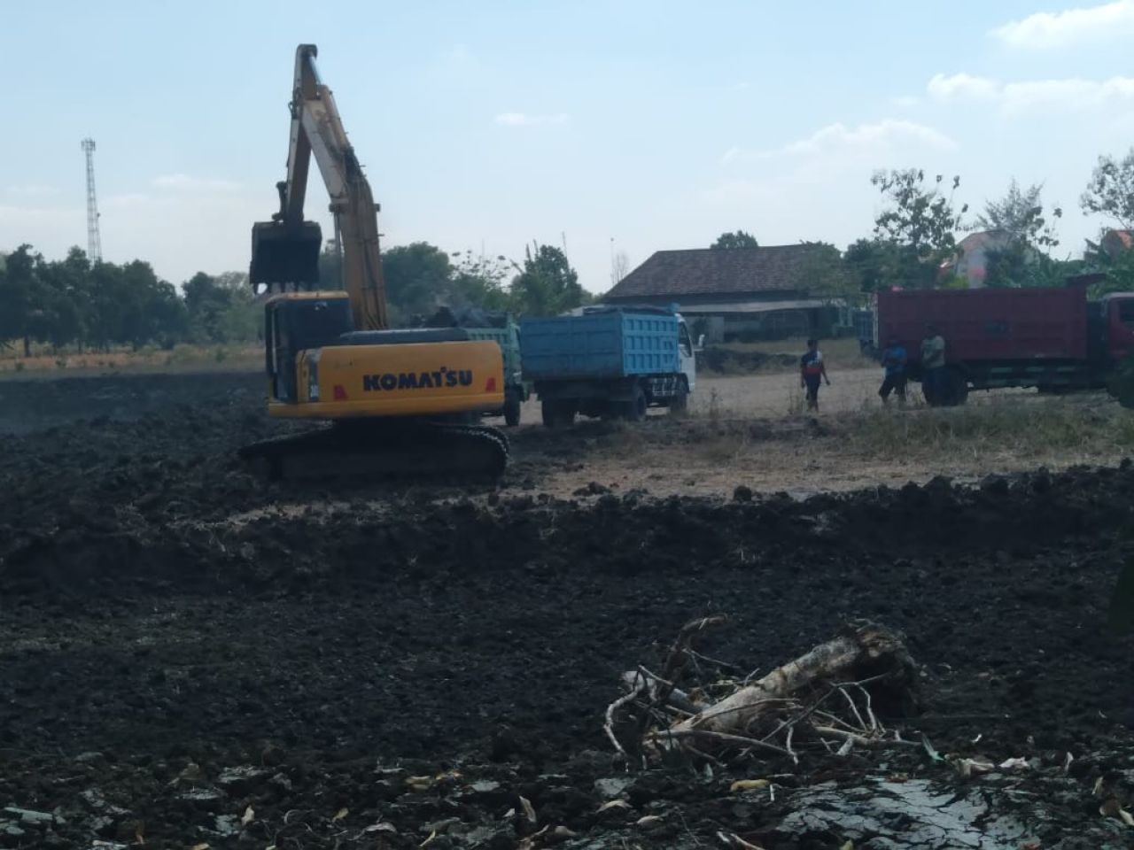 Diduga Tak Berizin, Kejari Lamongan Sidak Aktivitas Galian C di Desa Tlogoagung