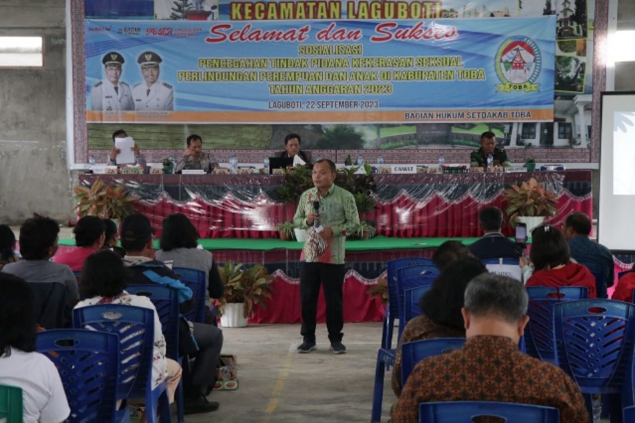 Pemkab Toba Sosialisasi Pencegahan Tindak Pidana Kekerasan Seksual, Perlindungan Perempuan dan Anak