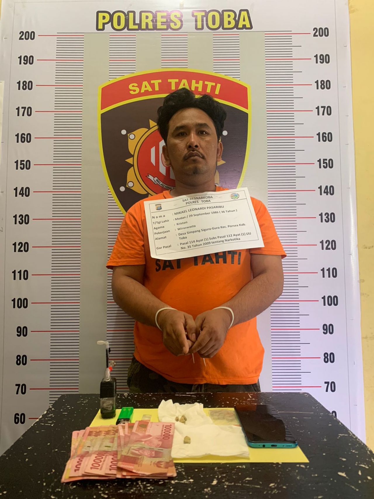 Grebek Rumah Disamping Kafe Milenium Jalan Bypass, Polres Toba Amankan Warga Desa Simpang Sigura-gura