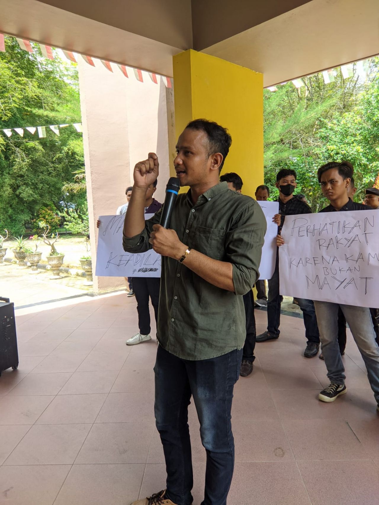 Buntut Audensi Terkait DBH CTH, LSM Garang Lakukan Aksi Damai Tuntut Kadinkes Tamiang Dicopot