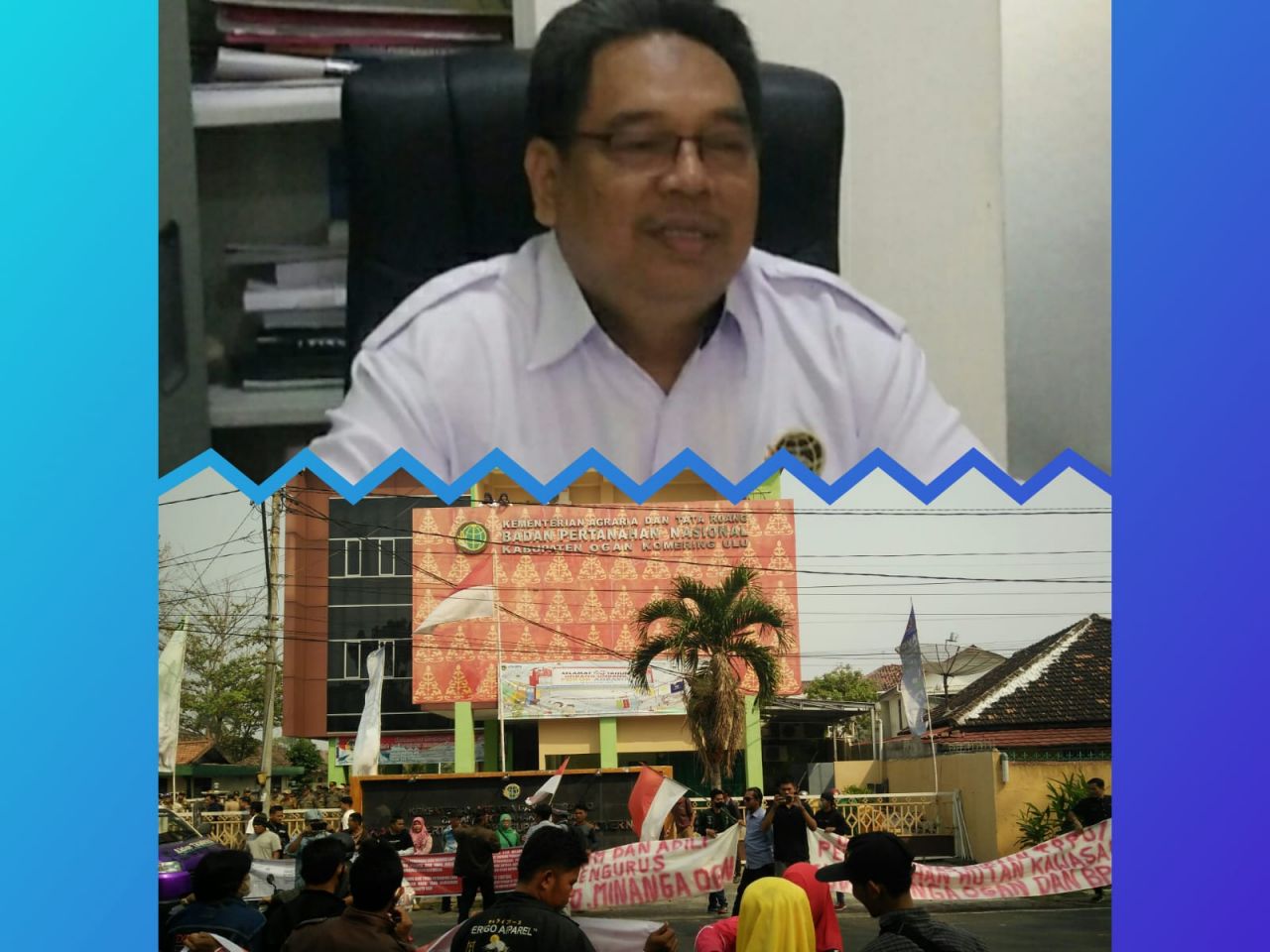 Klarifikasi KaKannATR/BPN OKU, Kepada Pendemo Terkait Lahan Plasma KUD PTP. Minanga Ogan
