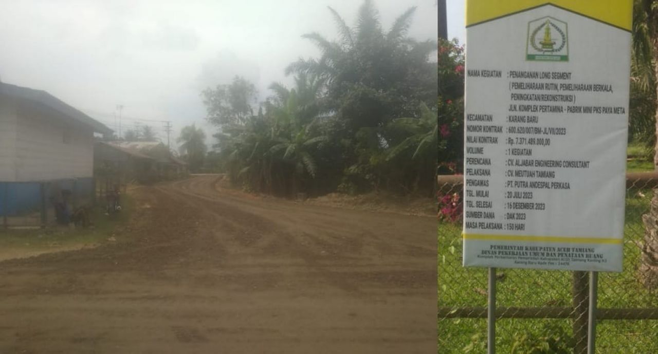 Proyek Pengaspalan Milyaran Rupiah di Sepanjang Jalan Komplek Pertamina Timbulkan Dampak Polusi Udara
