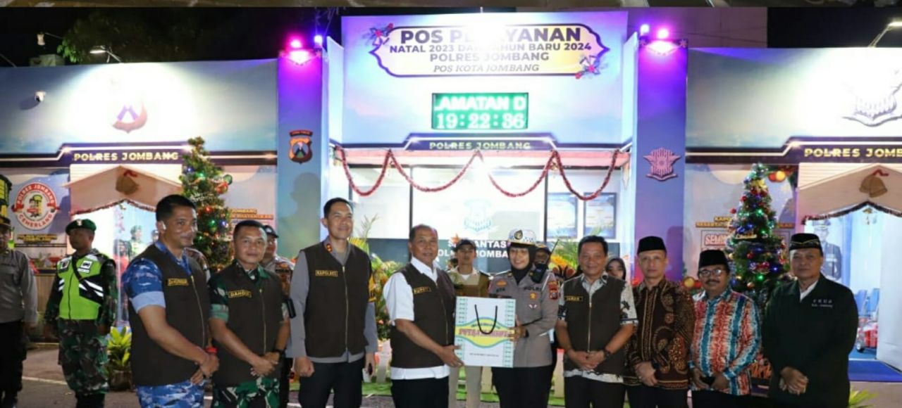 Pj. Bupati Jombang Pantau Gereja dan Pos Pengamanan Nataru
