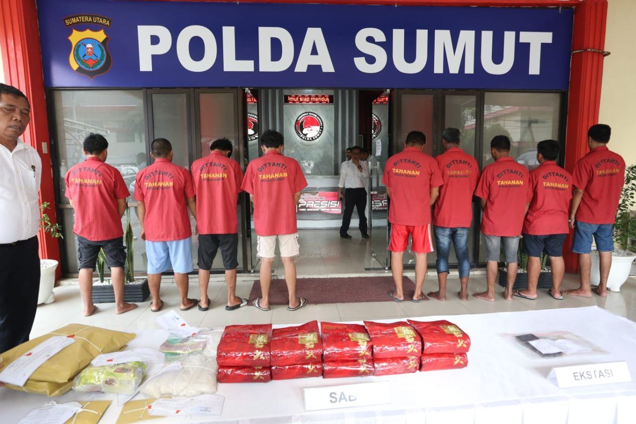 Tangkap Pengedar Narkoba Jaringan Malaysia, Polres Asahan Amankan 1 Kilogram Sabu Sabu