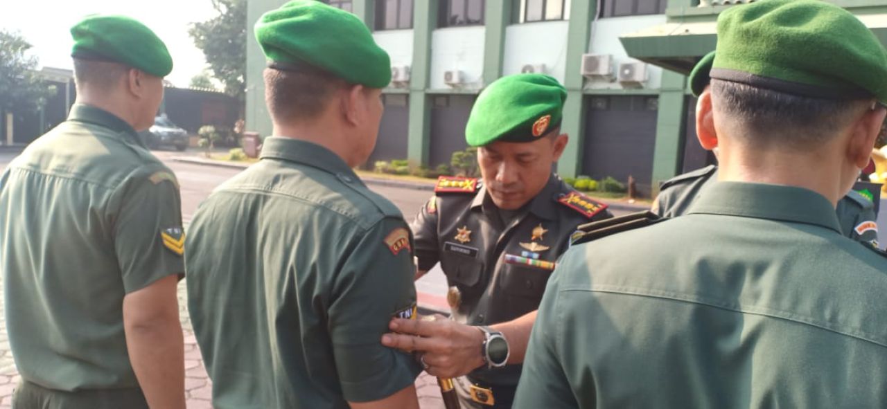 Dandim 0505/Jakarta Timur Pimpin Koprapot Kenaikan Pangkat