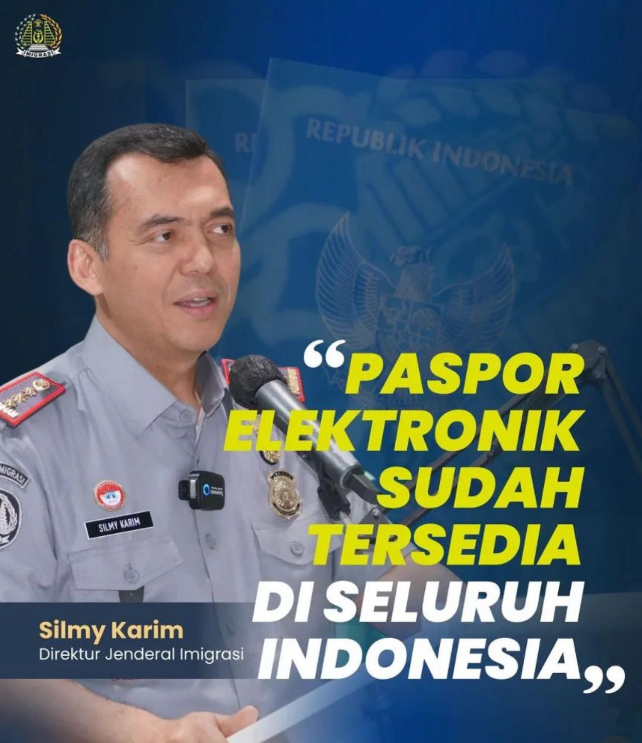 Silmy Karim: E-Paspor Resmi Sudah Bisa Dimohonkan di Kantor Imigrasi Seluruh Indonesia