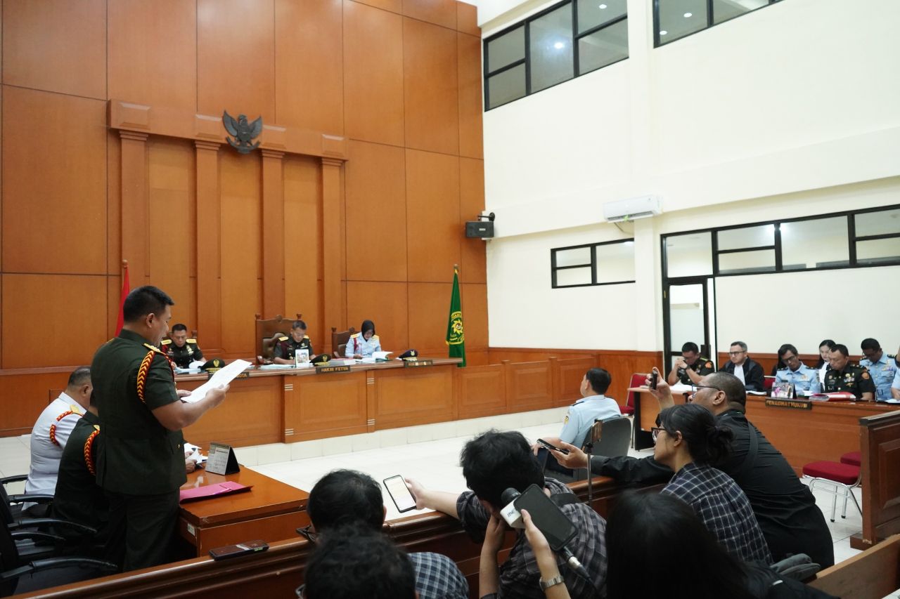 Sidang Perdana Dugaan Korupsi Mantan Kabasarnas 2021-2023, Marsdya TNI (Purn) HA di Dilmilti II Jakarta Timur