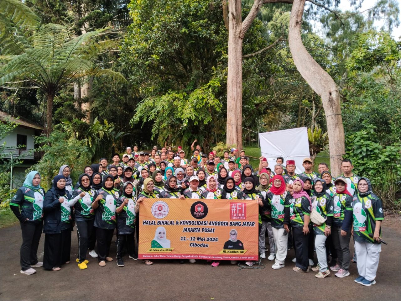 Bang Japar Jakarta Pusat Gelar Halal Bihalal dan Konsolidasi Organisasi di Villa Cibodas