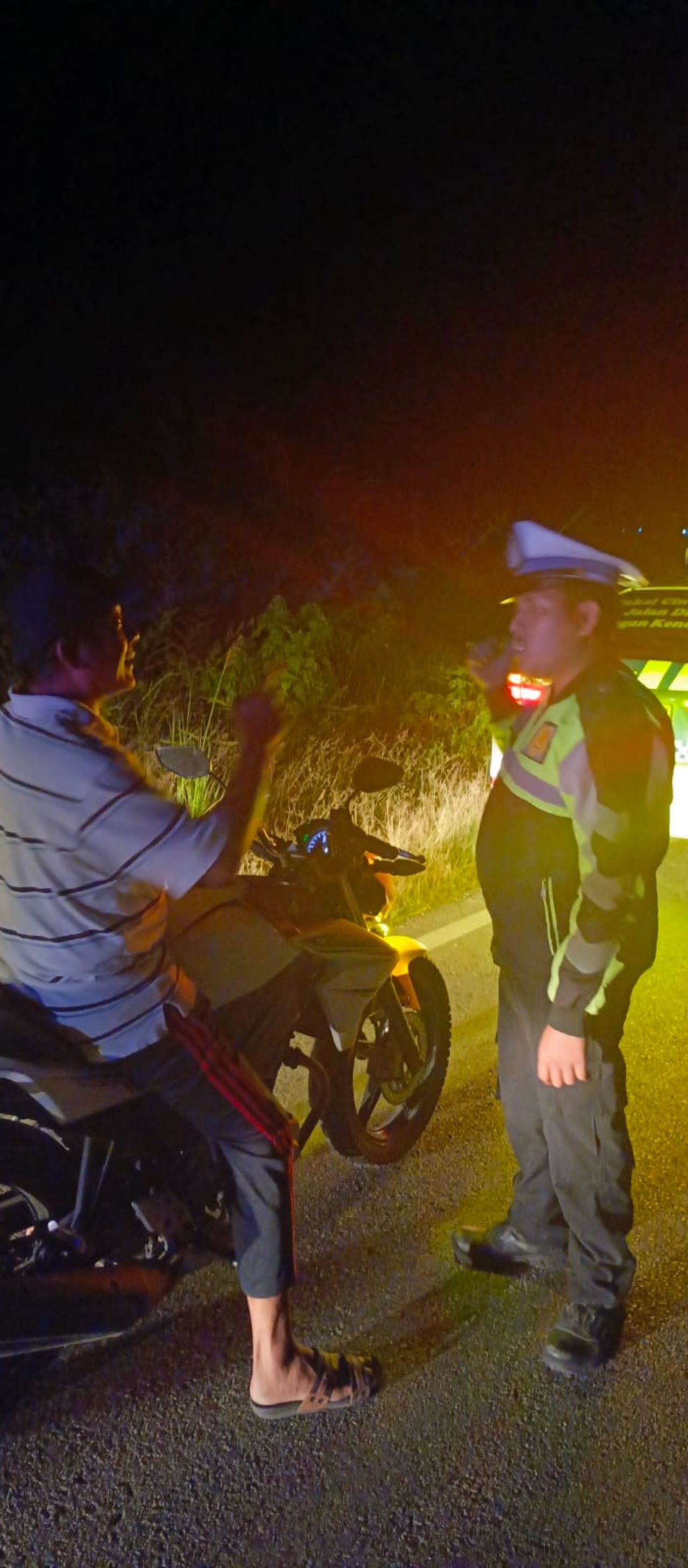 Patroli Blue Light di Malam Hari Guna Ciptakan Situasi Kamtibmas Kondusif