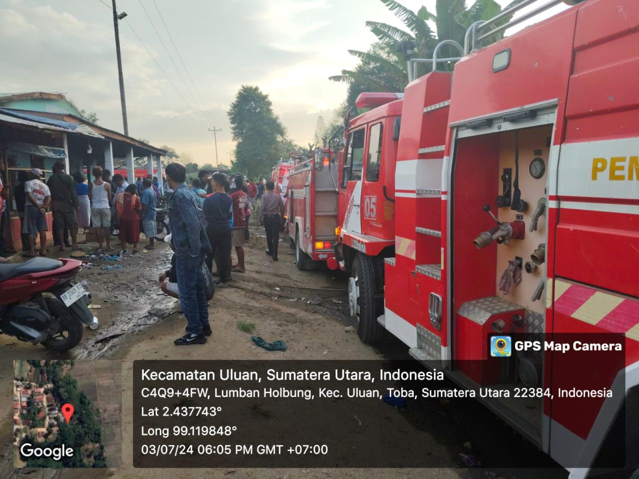 Diduga Arus Pendek Listrik, Satu Rumah Warga di Janji Matogu Terbakar