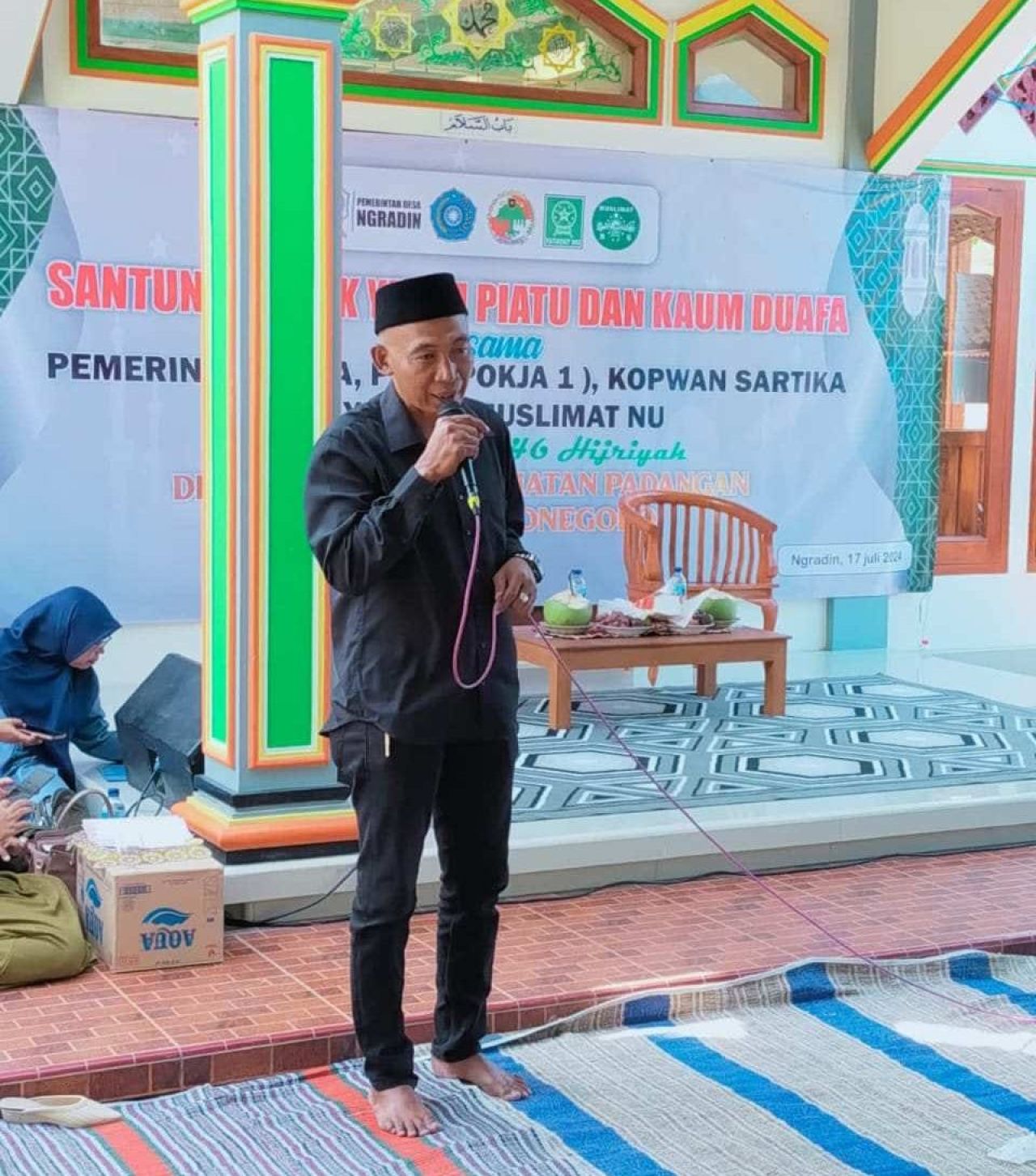 Pemdes Ngradin Santuni Anak Yatim Piatu dan Kaum Duafa di Awal Tahun Baru 1446 Hijriyah