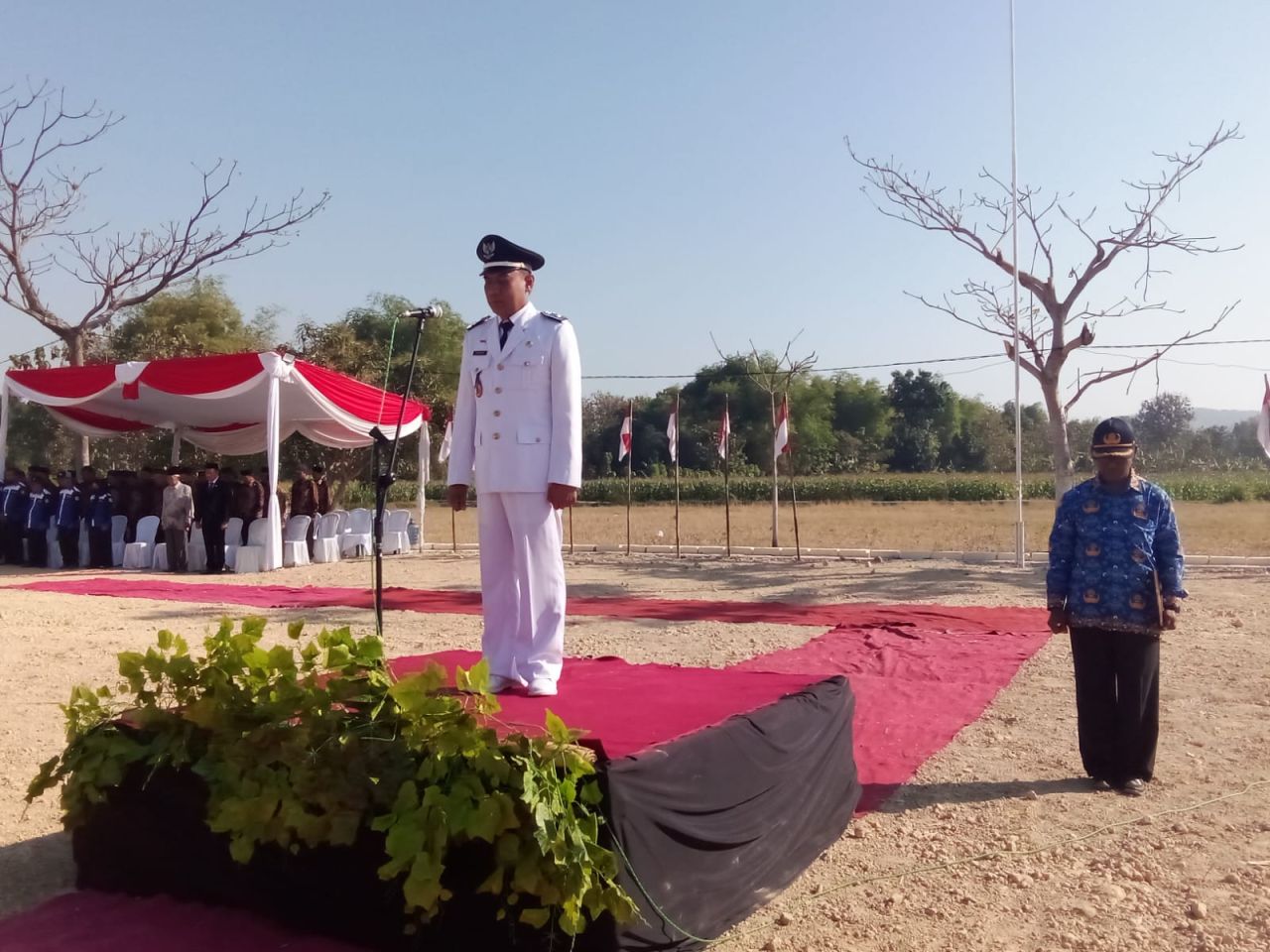 Desa Rasa Kota, Karpet Merah Terbentang Dalam Upacara HUT RI ke-79 di Kumpulrejo Tuban