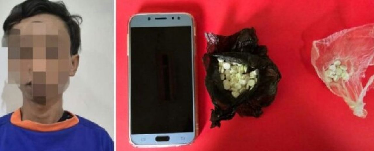 Pemuda Gurah Diringkus Polisi Diduga Edarkan Pil Dobel L