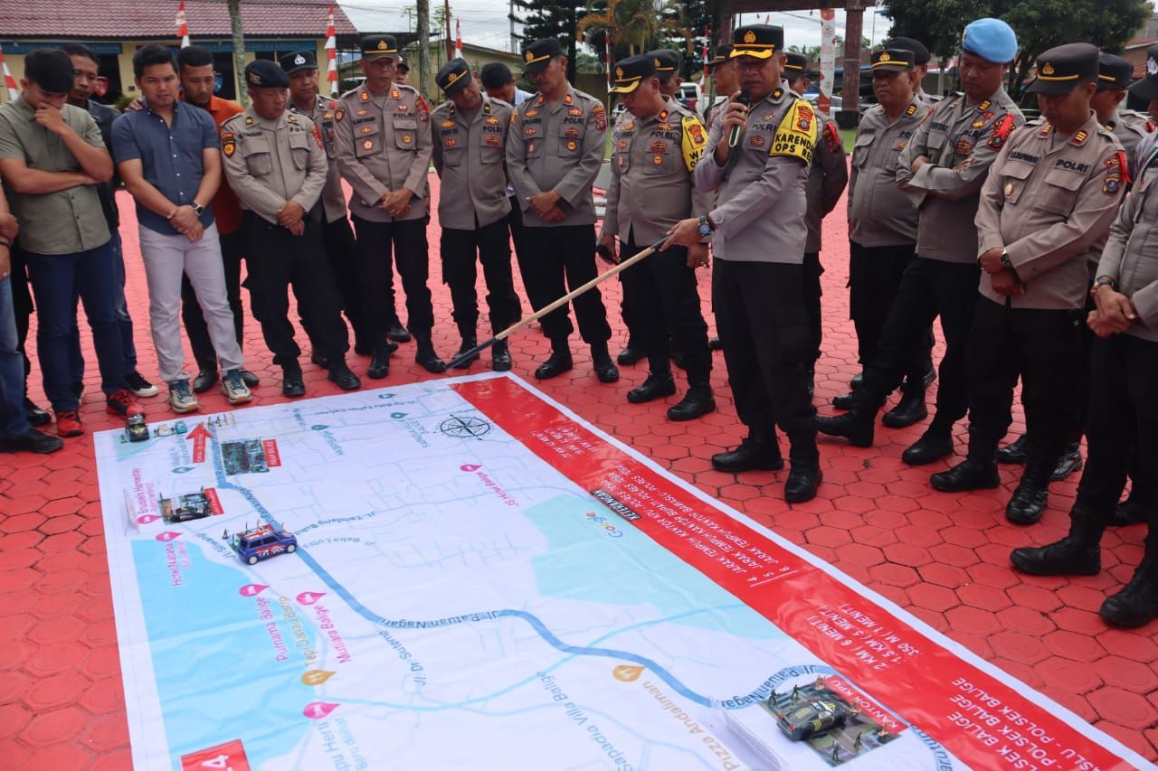 Polres Toba Gelar Tactikal Floor Game di Operasi Mantap Praja 2024