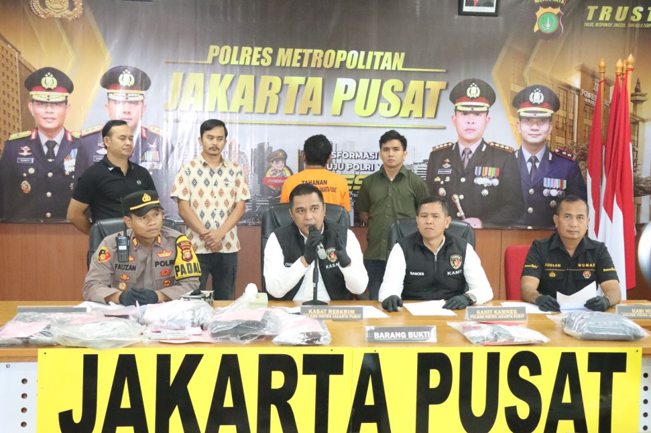 Polres Metro Jakarta Pusat berhasil Bekuk Pelaku Pencurian Rumsong di Kemayoran