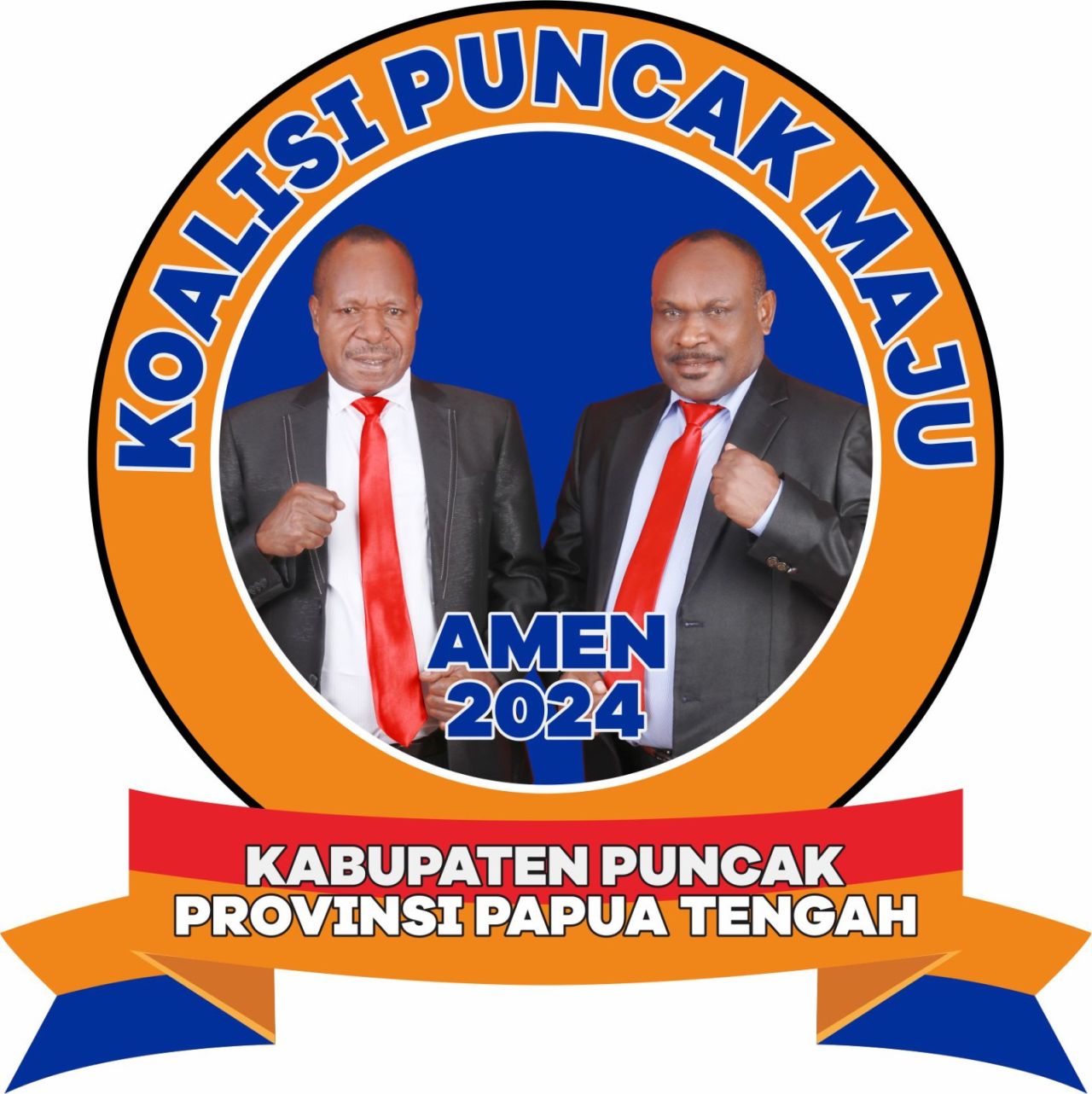 Paslon AMEN Resmi Mendaftar di KPU Puncak