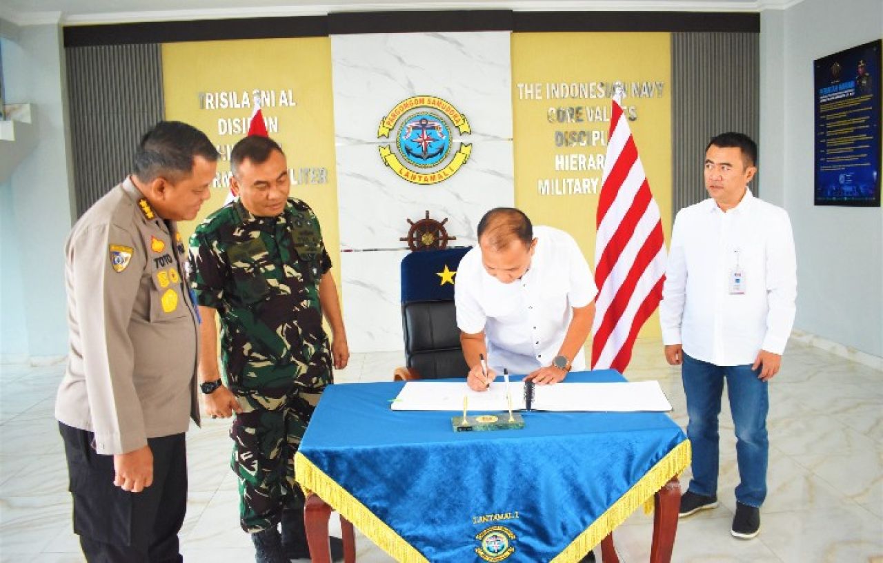 Danlantamal I Terima Kunjungan Direktur Keselamatan dan Keamanan Beserta Executive Vice President Security PT. KAI