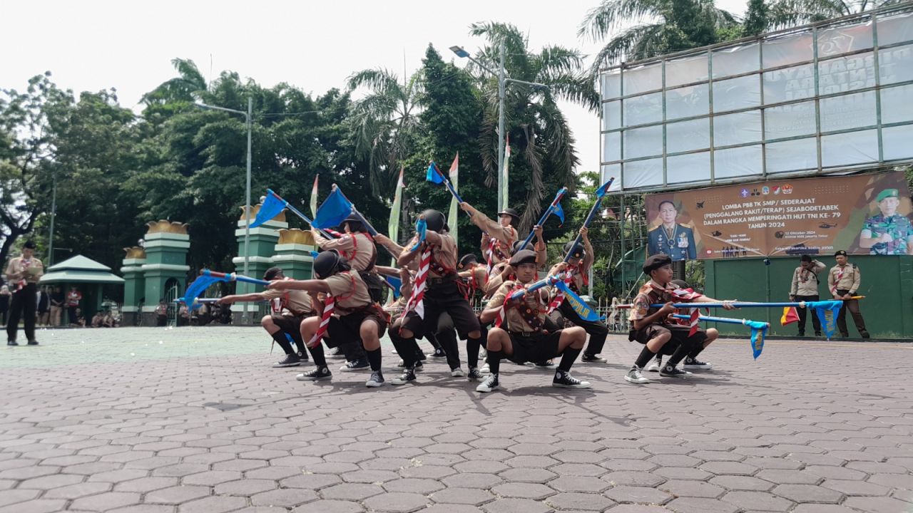 Pasiren Kodim 0505/JT Buka Lomba PBB Tingkat SMP/Sederajat (Penggalang Rakit/ Terap) Se-Jabodetabek