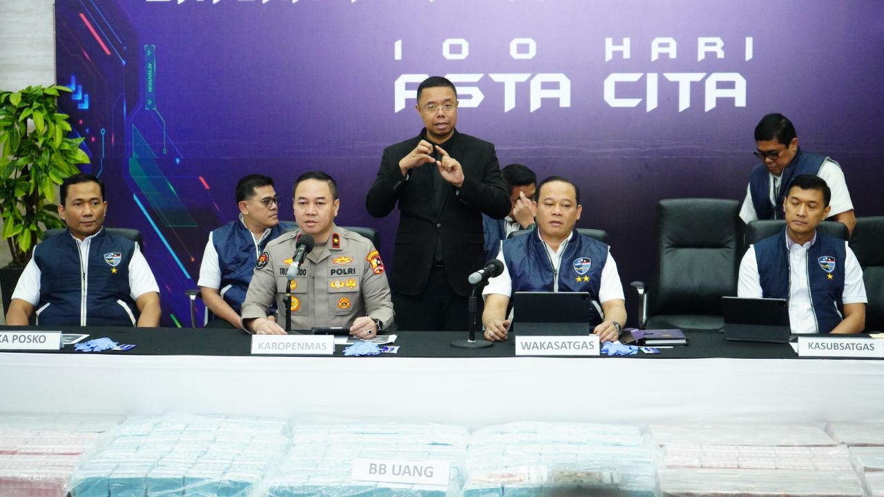 Sita Rp 78,1 Miliar Dari Judol Internasional, Komitmen Polri Atas Asta Cita Presiden Prabowo
