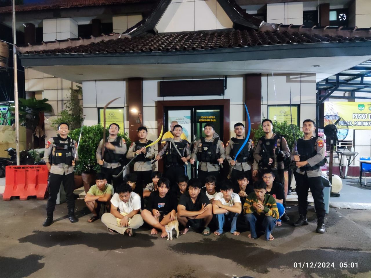 Tim Patroli Perintis Presisi Polres Metro Jakarta Selatan Gagalkan Tawuran, 11 Pemuda Diamankan