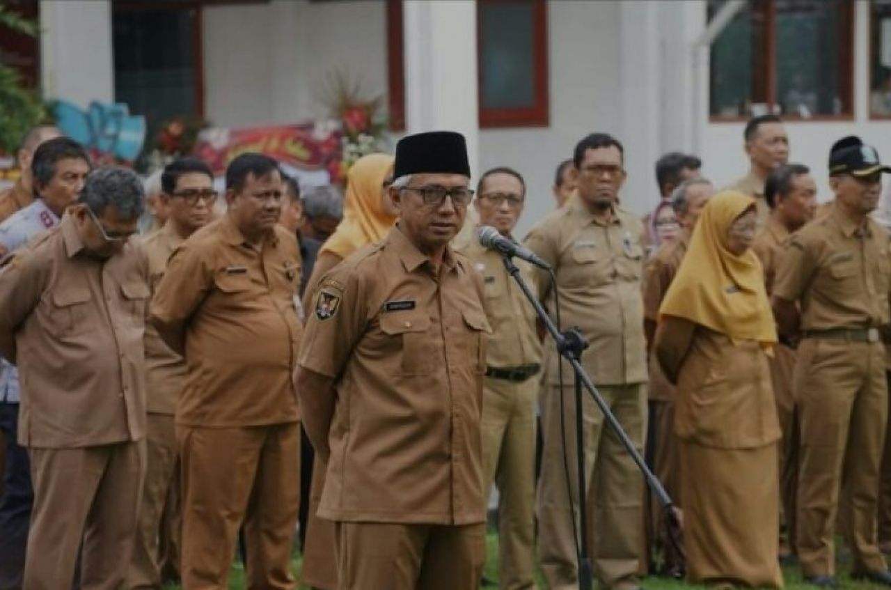 Pimpin Apel di Hari Pertama Kerja, Qowimuddin Ajak Satukan Tekad Wujudkan Kota Kediri MAPAN