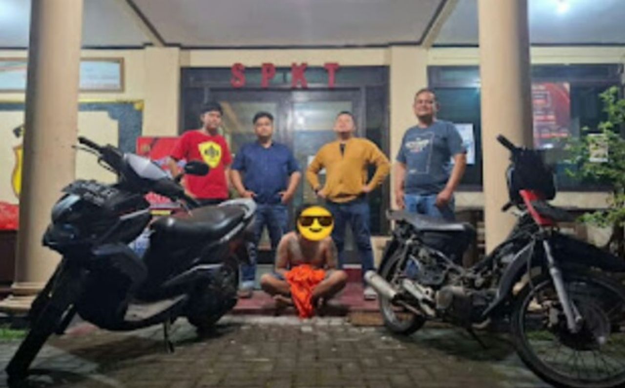 Alasan Pinjam Motor Ternyata Digadaikan, Seorang Pria Asal Karangtalun Ditangkap Buser Polsek Kras