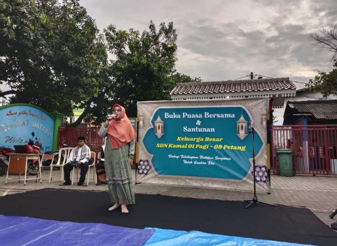 Momen Penuh Berkah: SDN Kamal 01 & 08 Rayakan Bukber Dan Santunan!
