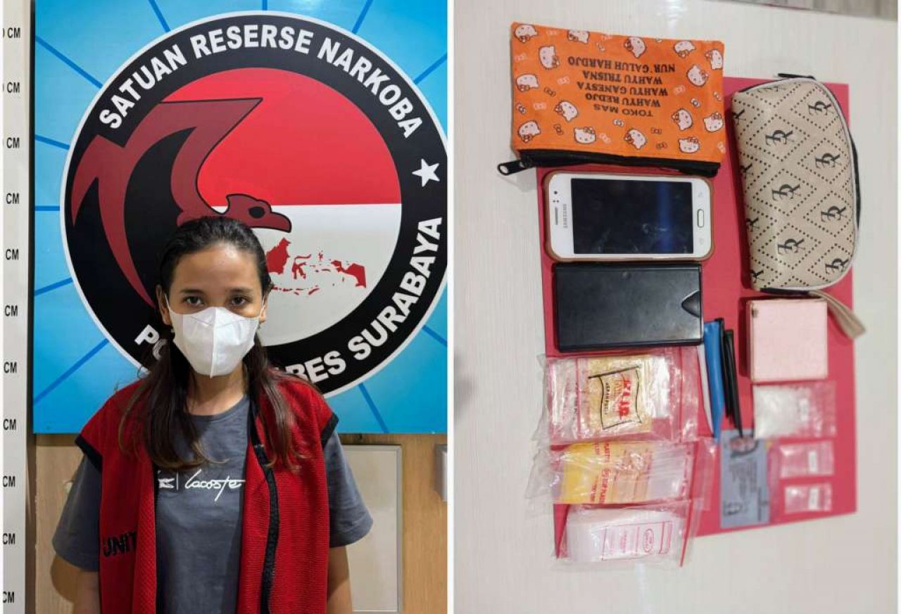 IRT Banyu Urip Wetan Surabaya Diciduk Satresnarkoba Polrestabes Surabaya, Simpan Sabu 10 Gram dalam Kotak Pink