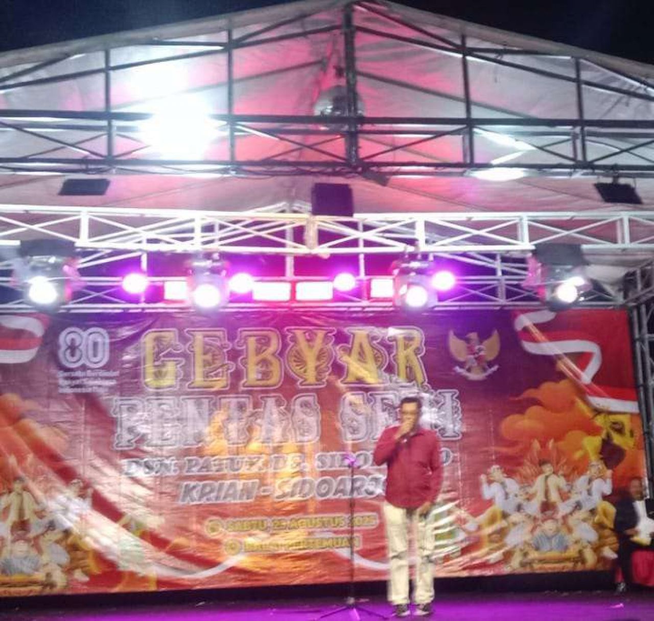 HUT RI ke-80 di Sidomulyo Krian Sidoarjo Meriah, Warga Antusias Ikuti Gebyar Pentas Seni