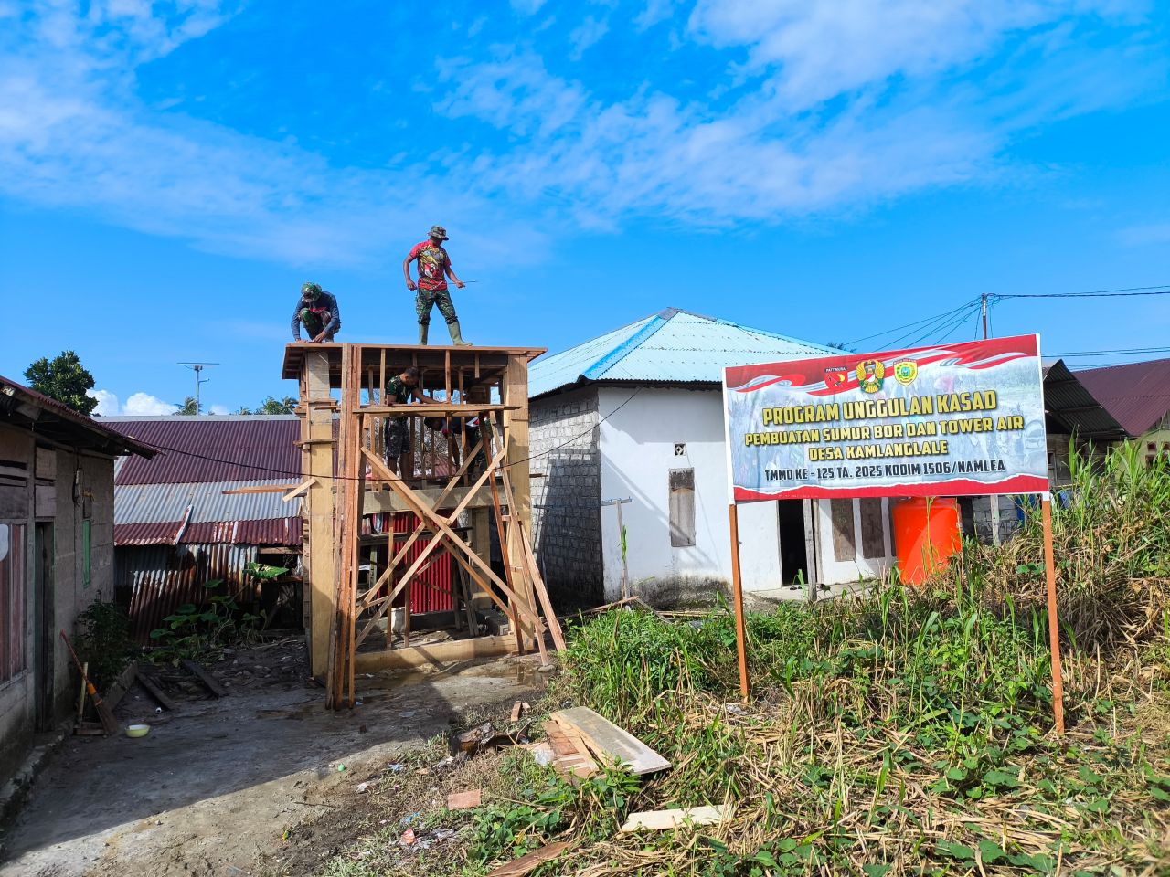 Timbulnya Semangat Gotong Royong Dari TMMD Ke-125 Kodim 1506/Namlea Di Kab. Buru Selatan