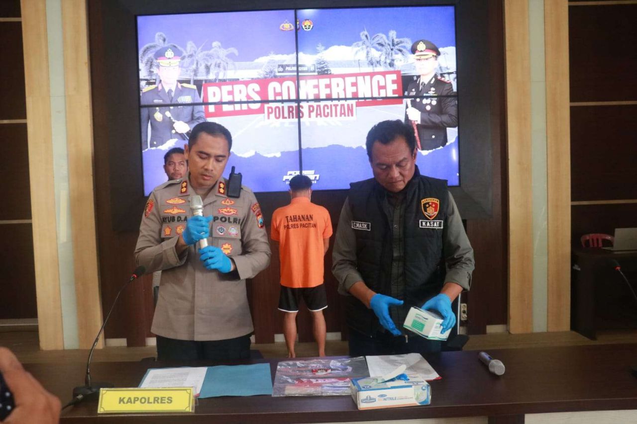 Polres Pacitan Tangkap Pelaku Curanmor yang Resahkan Warga Ploso