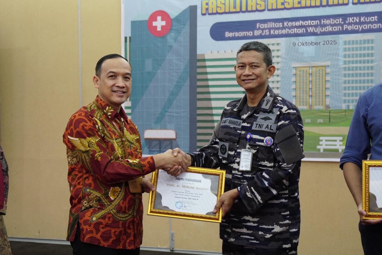 Rumkital Dr. Midiyato Suratani Raih Penghargaan Fasilitas Kesehatan Berkomitmen dari BPJS Kesehatan