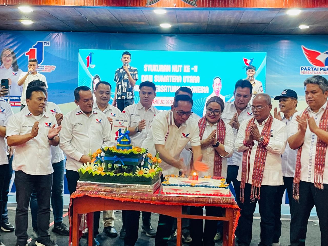Pemkab Taput Apresiasi Syukuran HUT Perindo ke-11 se-Sumut dilaksanakan di Tarutung