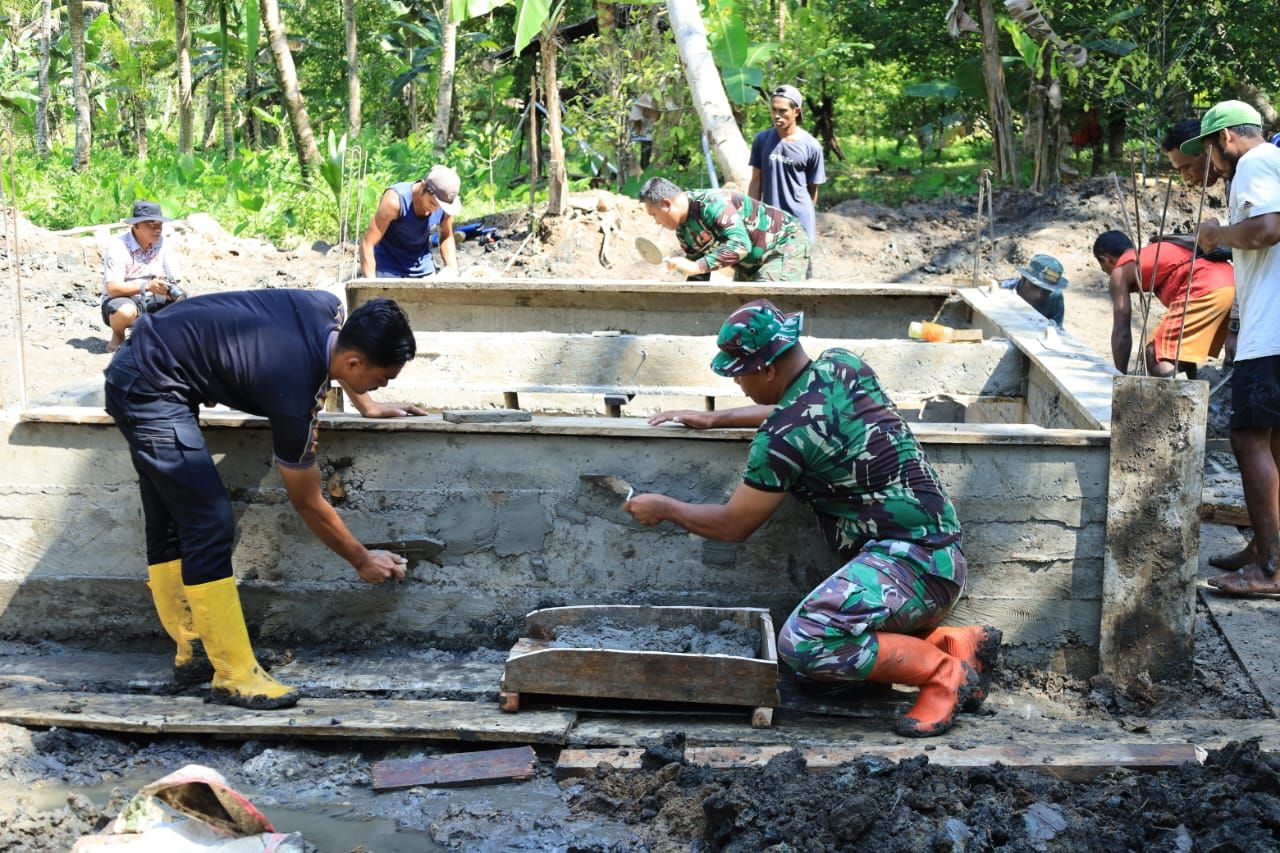 Satgas TMMD Kejar Target, Warga Desa Tagalaya Segera Nikmati Air Bersih Sebelum Penutupan