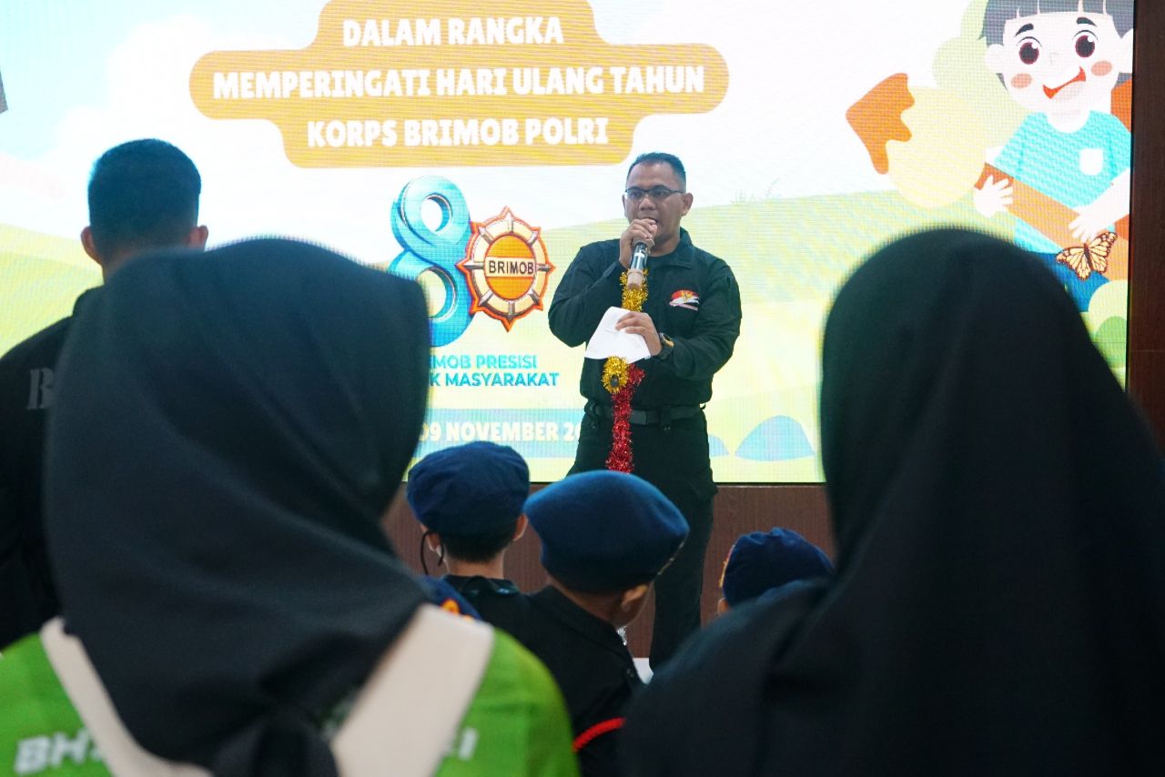 Semarak HUT Ke-80 Brimob: 130 Murid TK Ikuti Lomba Mewarnai di Gedung Wisata Juang