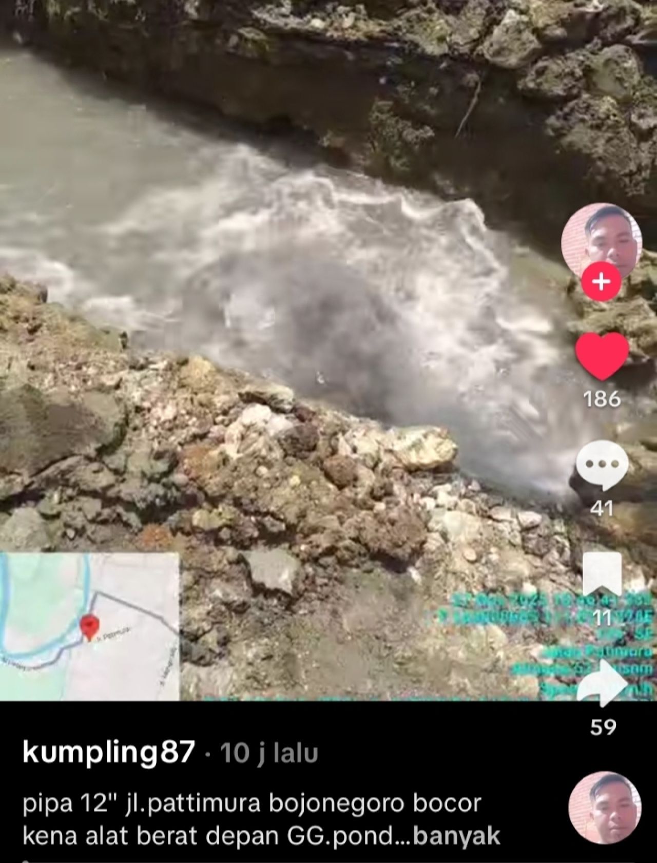 Pipa Raksasa Pecah di Patimura! Pasokan Air Bojonegoro Terganggu, Warga Keluhkan Air Keruh