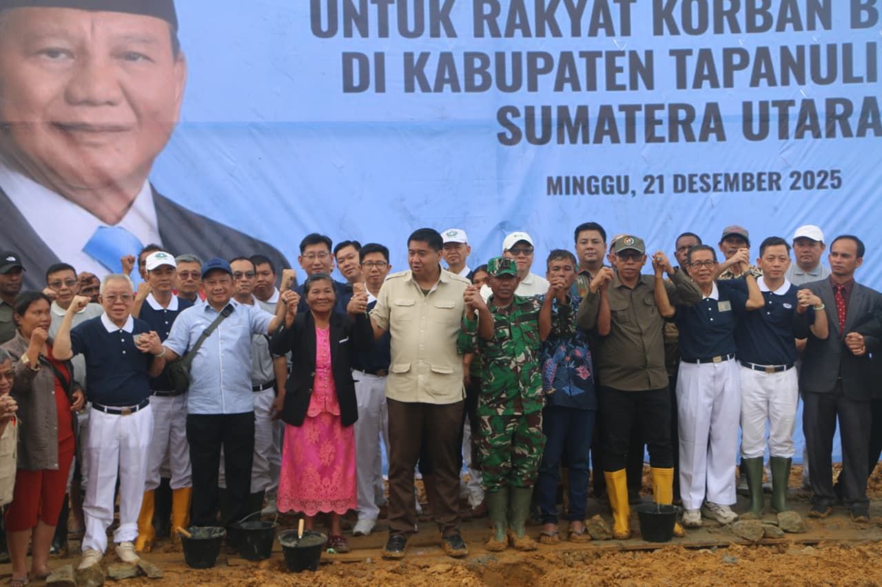 2 Menteri Turun Langsung Groundbreaking 103 Hunian Tetap bagi Korban Bencana Hidrometeorologi Tapanuli Utara