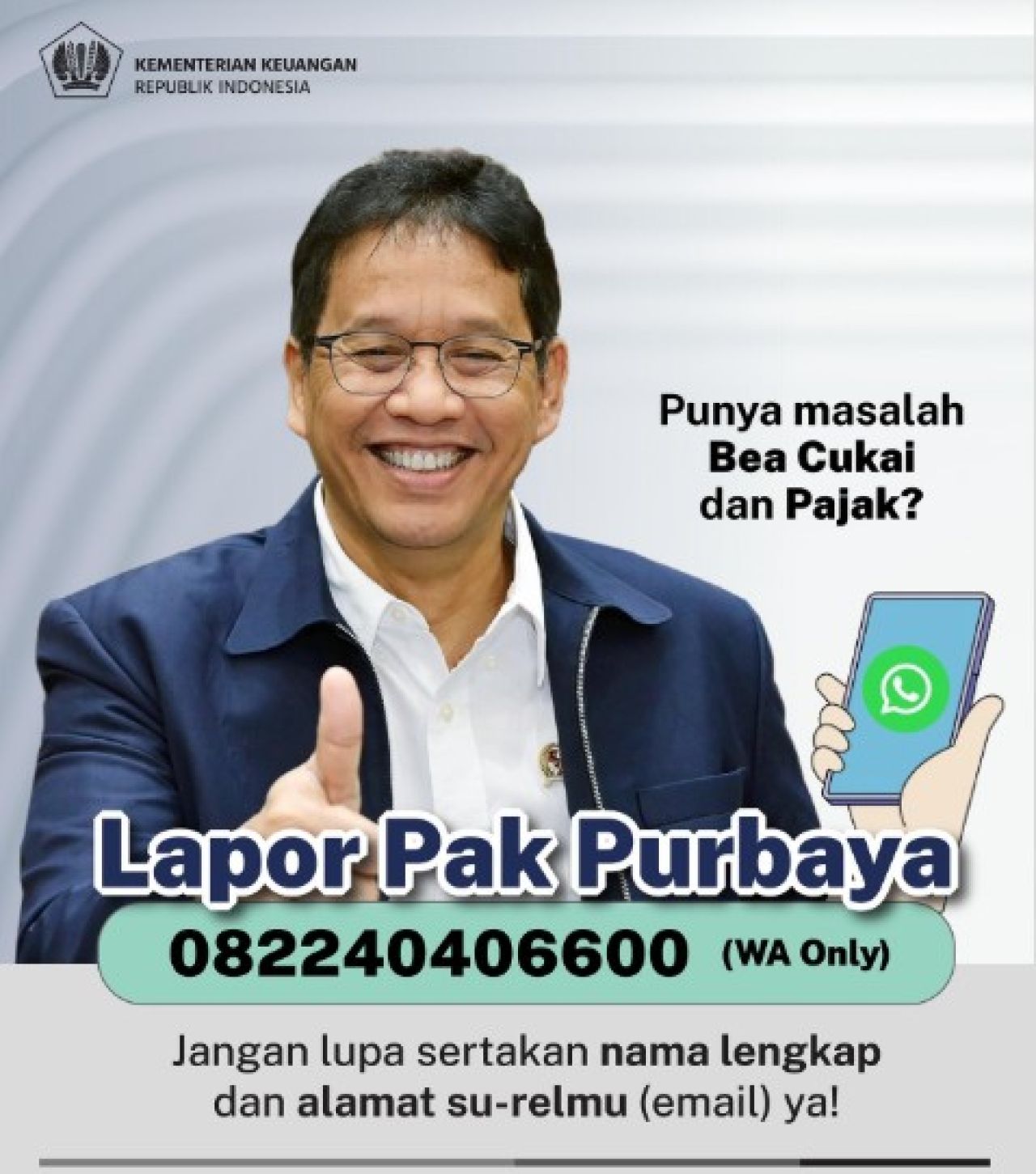 Lapor Pak Purbaya